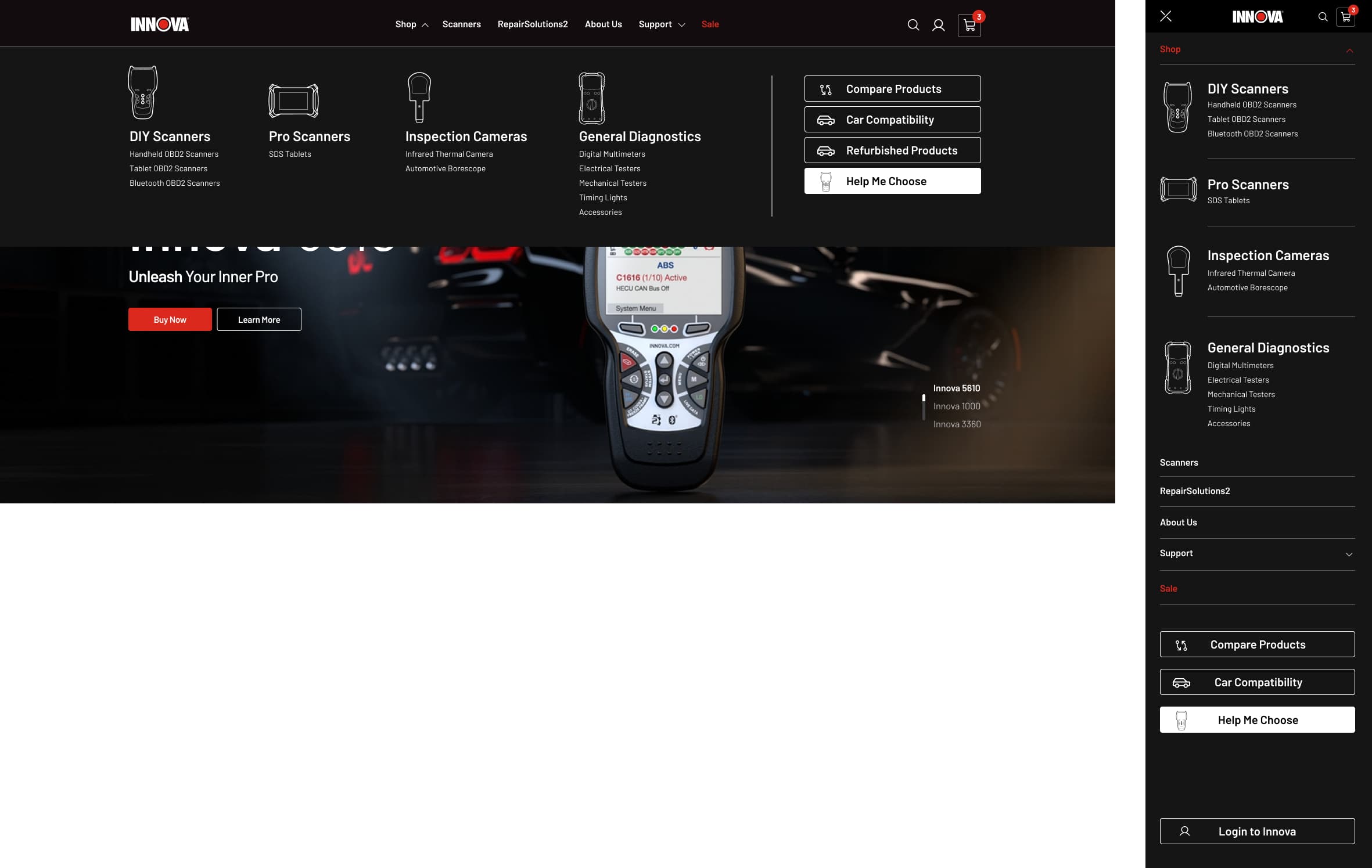 New navigation